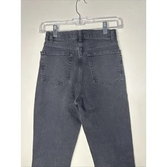 Reformation $148 NWT Peyton Size 23 High Rise Boot Cut Cropped Jeans Gray - Picture 8 of 12